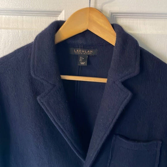 Lachlan Navy 100% Wool Blazer Women’s Small - Picture 6 of 14
